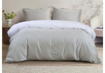 Постельное белье сатин Premium Lotus Home - Florida Grey 300TC (Турция), евро